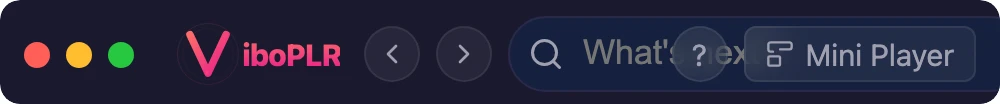 Viboplr compact mini player mode